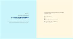 Desktop Screenshot of contactohumano.com.co